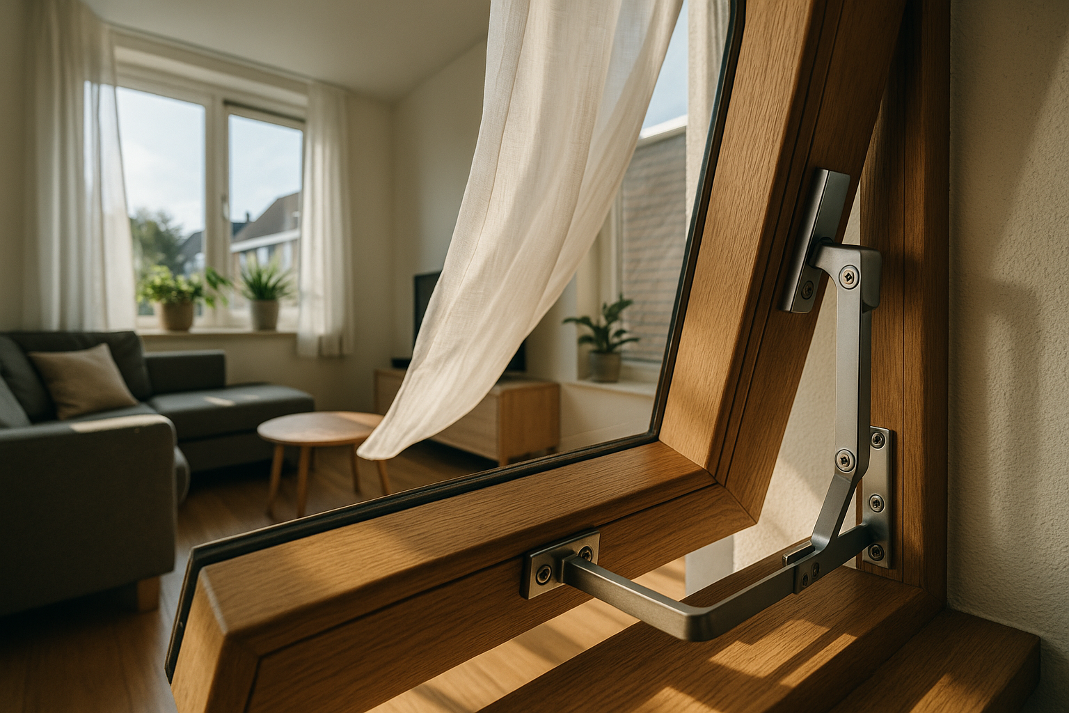 Kierstandhouder voor raam