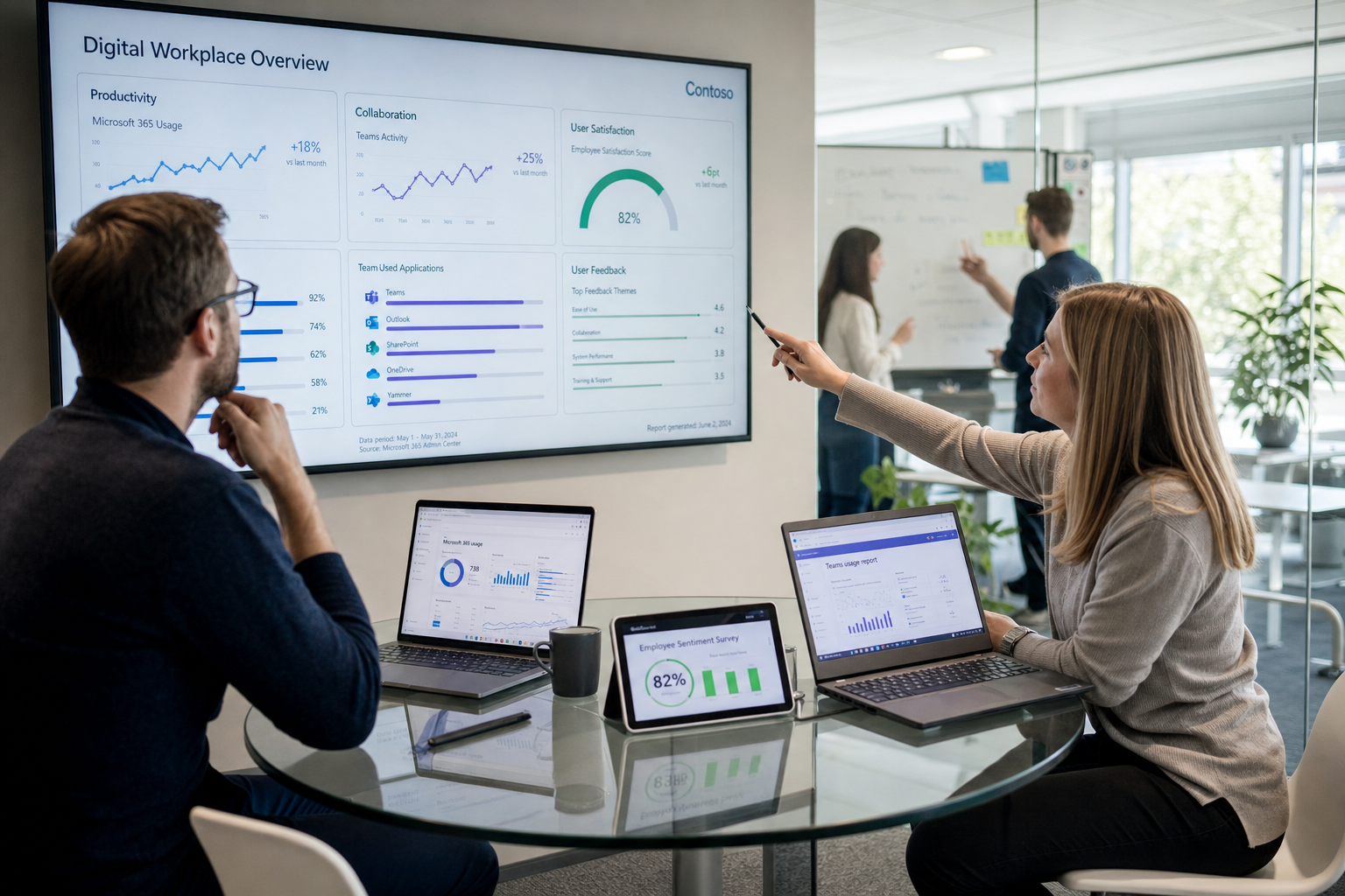 Hoe meet je het succes van een digitale Werkplek met KPI’s (productiviteit, samenwerking en gebruikerstevredenheid) en welke tools helpen daarbij?